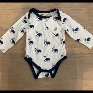 Monica & Andy corgi onesie 0-3 NWT